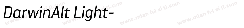 DarwinAlt Light字体转换